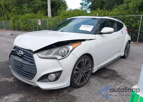 2016 Hyundai Veloster Turbo из США, поврежденный, VIN KMHTC6AE2GU269472